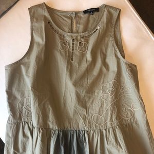 Madewell Olive Peplum Top - New With Tags